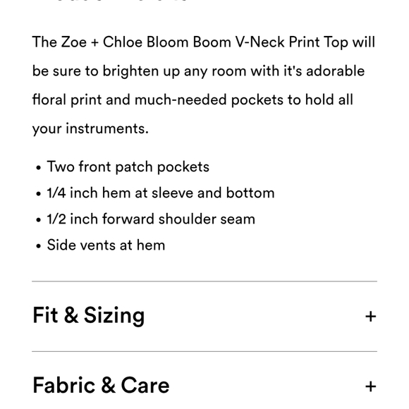 Zoe and Chloe Scrub Top - Picture 2 of 2